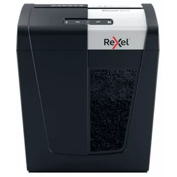 Rexel Secure MC6 Whisper-Shred distruggidocumenti microtaglio P5, microtaglio, 2 x 15 mm, 18 L, 175 fogli, 55 dB, pulsanti