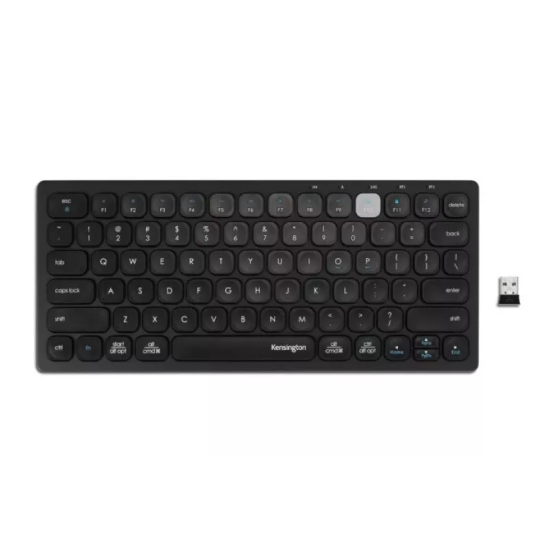 Kensington Dual Wireless tastiera compatta - PN, mini, wireless, Bluetooth, QWERTY, nero
