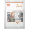Nobo Premium Plus A4 cornice portaposter da parete in acrilico trasparente