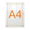 Nobo Premium Plus A4 cornice portaposter da parete in acrilico trasparente
