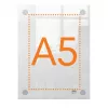 Nobo Premium Plus A5 cornice portaposter da parete in acrilico trasparente