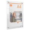Nobo Premium Plus A4 supporto da parete in acrilico trasparente per cornici portaposter intercambiabili