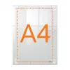 Nobo Premium Plus A4 supporto da parete in acrilico trasparente per cornici portaposter intercambiabili