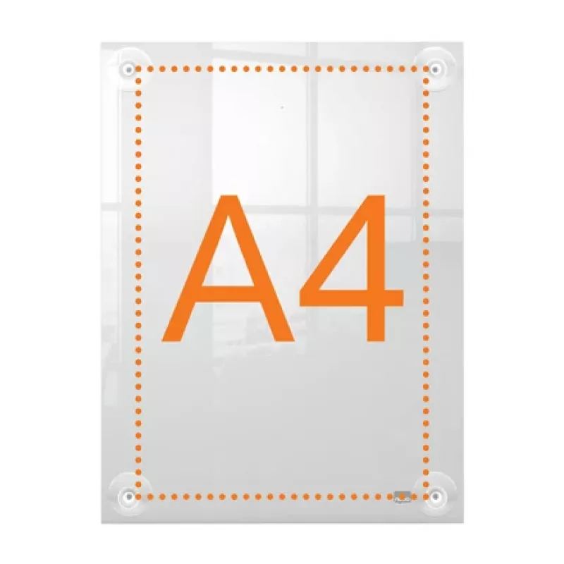 Nobo Premium Plus A4 supporto da parete in acrilico trasparente per cornici portaposter intercambiabili