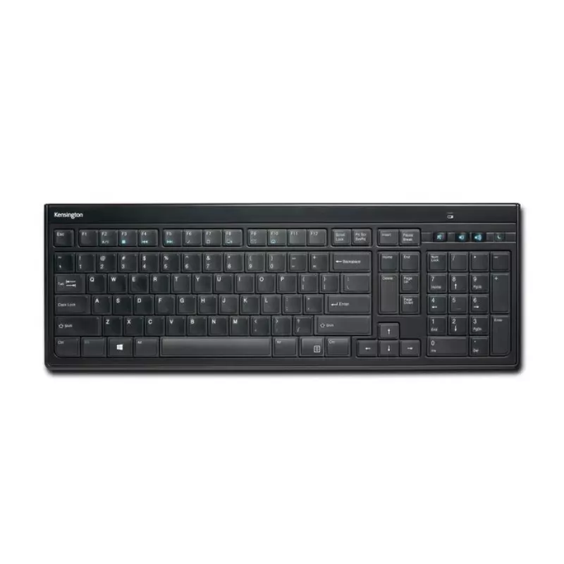 Kensington tastiera AdvanceFit Wireless nero Belgio, full-size (100%), wireless, RF wireless, AZERTY, nero