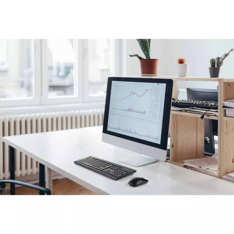 Kensington K75562BE, wireless, RF wireless, a membrana, AZERTY, nero, mouse incluso