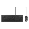 Kensington K75452CH, con filo, USB, a membrana, QWERTZ, nero, mouse incluso