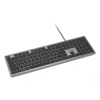 Kensington KB515 EQ tastiera USB-C/USB-A con filo, full-size (100%), con filo, USB, switch a forbice, QWERTY, grigio