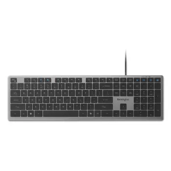Kensington KB515 EQ tastiera USB-C/USB-A con filo, full-size (100%), con filo, USB, switch a forbice, QWERTY, grigio