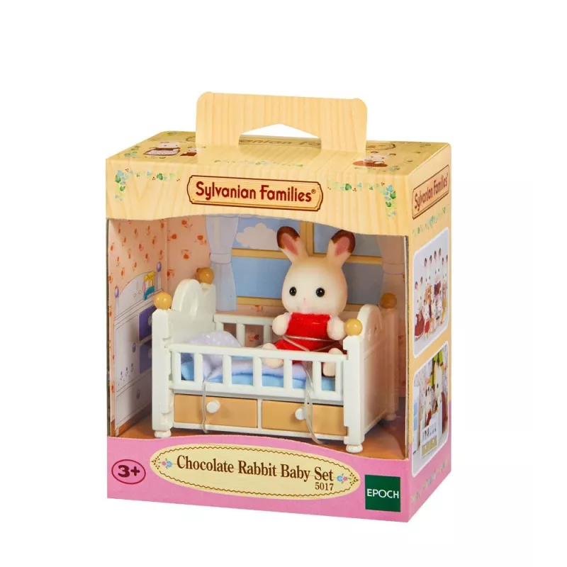 Sylvanian Families set coniglietto cioccolato (lettino per bambola), 3 anni, multicolore, polistirene, plastica