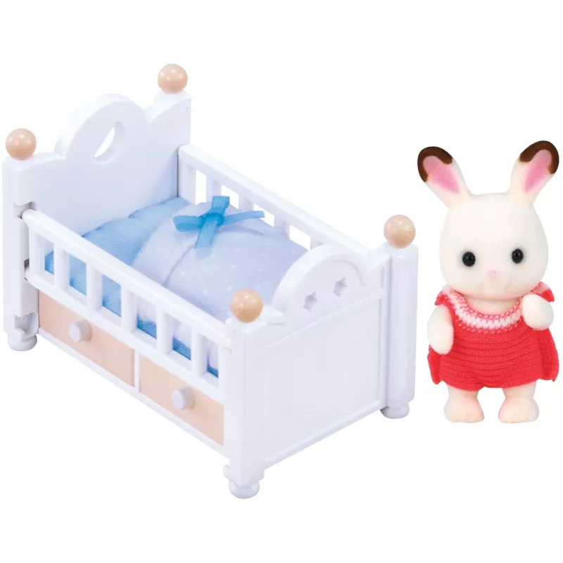 Sylvanian Families set coniglietto cioccolato (lettino per bambola), 3 anni, multicolore, polistirene, plastica