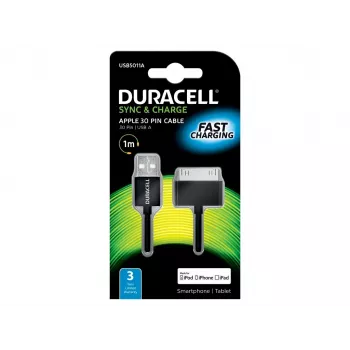 Duracell cavo di sincronizzazione/ricarica 1 metro nero