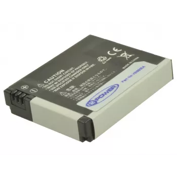 2-Power batteria per fotocamera 3,7V 1000mAh, 1100 mAh, 3.7 V, agli ioni di litio (Li-Ion)