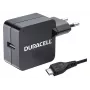Duracell caricabatterie per telefono/tablet 2.4A, interno, AC, 5 V, 2,4 A, nero