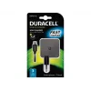 Duracell caricabatterie per telefono/tablet 2.4A, interno, AC, 5 V, 2,4 A, nero