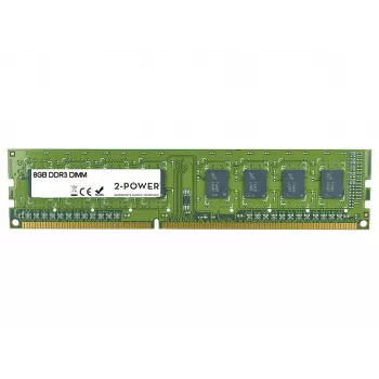 2-Power memoria DIMM 8 GB MultiSpeed 1066/1333/1600 MHz, 8 GB, 1 x 8 GB, DDR3, 1600 MHz, 240-Pin-DIMM, verde
