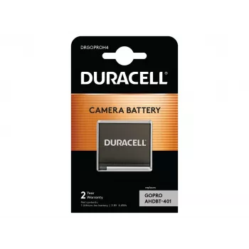 Duracell batteria ricaricabile per fotocamera – sostituisce la batteria GoPro Hero 4, GoPro, 1160 mAh, 3,8 V, litio-ioni (Li-Ion)