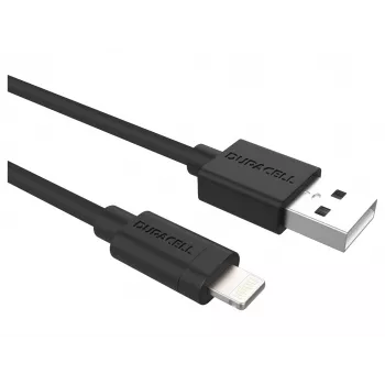 Duracell cavo sync/ricarica 2 metri nero, 2 m, USB A, Lightning, 2.0, nero