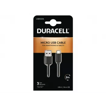 Duracell cavo sync/ricarica 2 metri nero