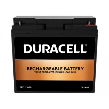 Duracell 12V 18Ah batteria VRLA, piombo-AGM (VRLA), 12 V, 18 Ah, 18000 mAh, 216 Wh, nero