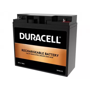 Duracell 12V 18Ah batteria VRLA, piombo-AGM (VRLA), 12 V, 18 Ah, 18000 mAh, 216 Wh, nero
