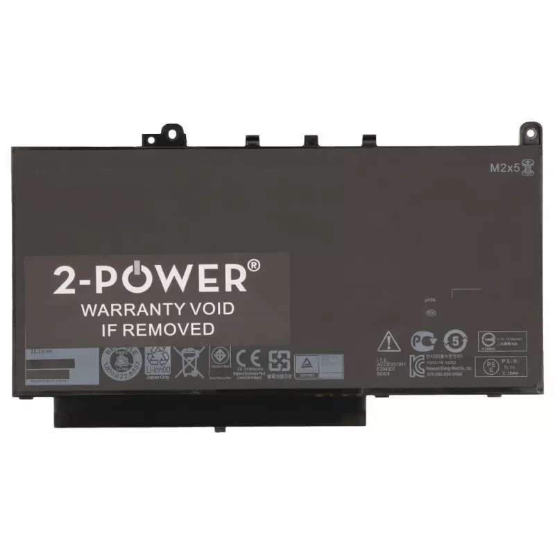 Batteria ricaricabile per laptop 2-Power 11,1 V 37 Wh (3 celle) Li-Polymer, batteria ricaricabile