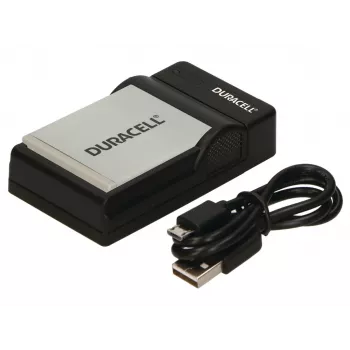 Caricabatterie Duracell per fotocamera digitale, USB, caricabatterie da interno, Canon NB-4L, NB-5L, nero, 5 V, 5 V