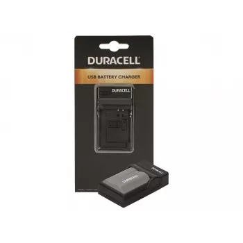 Caricabatterie Duracell per fotocamera digitale, USB, caricabatterie da interno, Nikon EN-EL3e, FujiFilm NP-150, nero, 5 V, 5 V