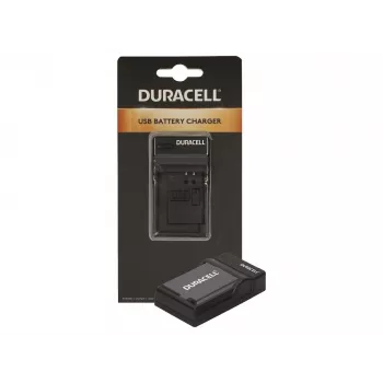 Caricabatterie Duracell per fotocamera digitale, USB, caricabatterie da interno, FujiFilm NP48, NP-50, Pentax D-LI68, Kodak KLIC-7004, nero, 5 V, 5 V