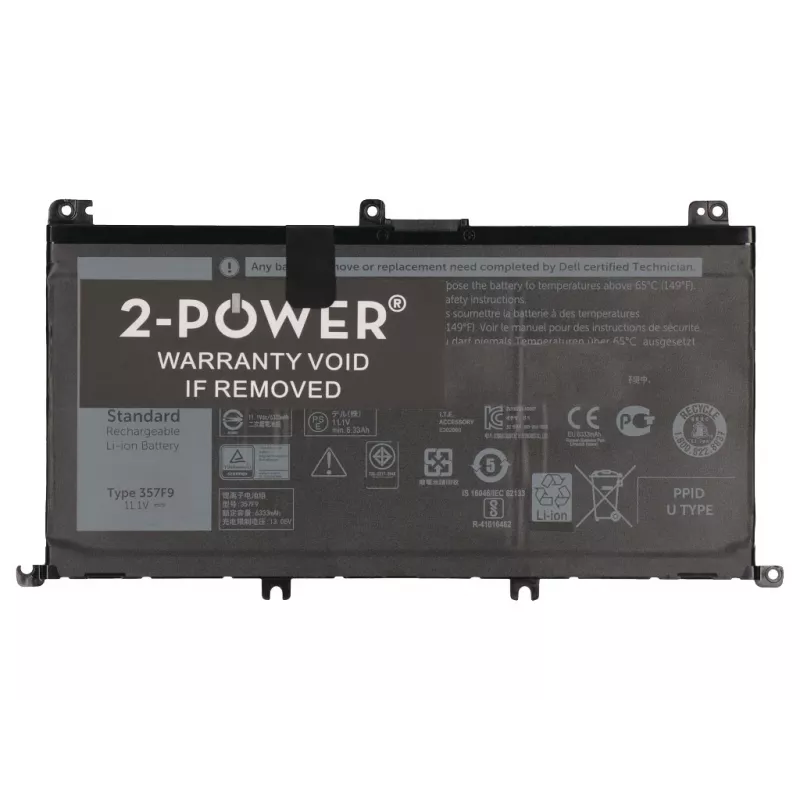Batteria ricaricabile per laptop 2-Power 11,1 V 74 Wh Li-Polymer, batteria ricaricabile