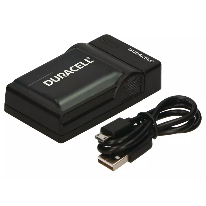 Caricabatterie Duracell per fotocamera digitale, USB, caricabatterie da interno, nero, 5 V, 5 V, 5 V