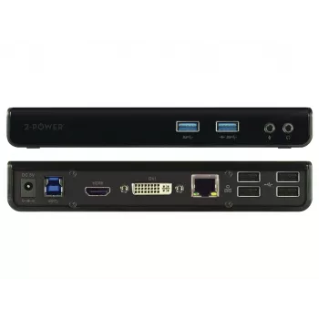 Docking station/replicatore di porte per laptop 2-Power DOC0110A con filo USB 3.2 Gen 1 (3.1 Gen 1) Type-B nero