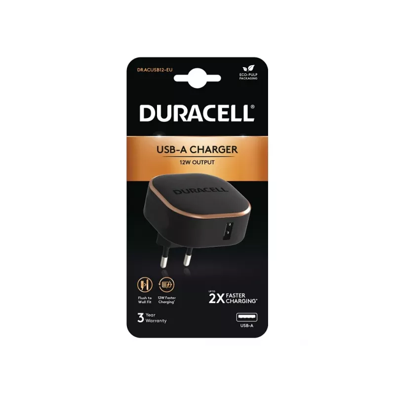 Duracell DRACUSB12-EU caricabatterie portatile nero