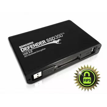 iStorage Kanguru Defender SSD350 2 TB | Certificata FIPS 140-2 | Unità a stato solido con crittografia hardware | 2,5 pollici esterna | SATA (SATA/600) | Conforme TAA