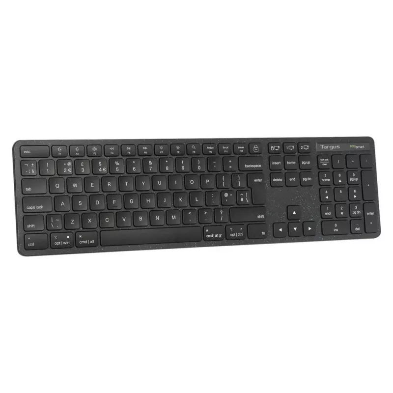 Targus EcoSmart AKB873FR Tastiera Universale RF Wireless + Bluetooth AZERTY Francese nero