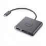DELL adattatore USB-C a HDMI/DP con Power Pass-Through, con filo, USB 3.2 Gen 2 (3.1 Gen 2) Type-C, nero, 3840 x 2160 pixel, Dell, 3840 x 2160 pixel