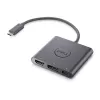 DELL adattatore USB-C a HDMI/DP con Power Pass-Through, con filo, USB 3.2 Gen 2 (3.1 Gen 2) Type-C, nero, 3840 x 2160 pixel, Dell, 3840 x 2160 pixel