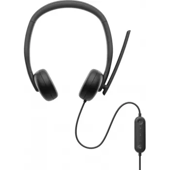 DELL Pro Cuffie con cavo – WH3024, con filo, chiamate/musica, 20 – 20000 Hz, 110 g, cuffie, nero