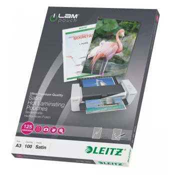 Leitz iLAM pellicole plastificanti opache A3, 125 micron, confezione da 100