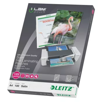 Leitz iLAM pellicole plastificanti opache A4, 125 micron, confezione da 100