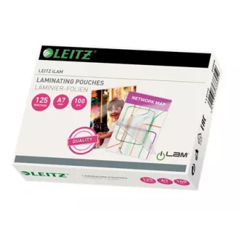 Leitz iLAM pellicole plastificanti lucide A7, 125 micron, confezione da 100