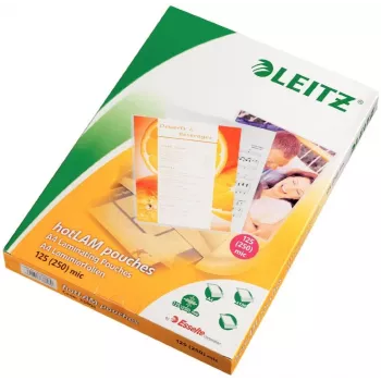 Leitz iLAM Premium pellicole plastificanti lucide A4, 125 micron, confezione da 100