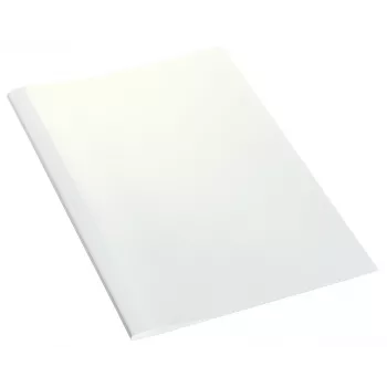 Leitz Copertine per rilegatura Thermo Standard 6 mm, A4, Cartone, Polivinilcloruro (PVC), Bianco, 60 fogli, 240 g/m², 6 mm