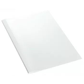 Leitz Copertine per rilegatura Thermo Standard 10 mm, A4, Cartone, Trasparente, Bianco, 100 fogli, 240 g/m², 80 g/m²