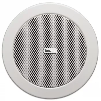 Biamp Commercial CM4 altoparlante a doppio cono da 4 pollici bianco, 1 via, cablato, 15 W, 100 - 20000 Hz, 16 Ω, bianco