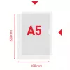Esselte cartella Premium A5, cartella per progetti, A5, polipropilene (PP), trasparente, verticale, 40 fogli