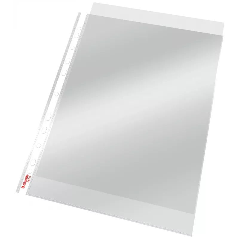 Esselte Pocket 75my A4, 210 x 297 mm (A4), trasparente, polipropilene (PP), verticale, apertura superiore, 0.075 mm