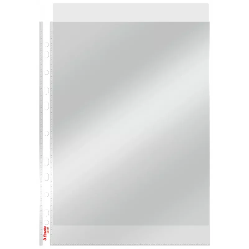 Esselte Pocket 75my A4, 210 x 297 mm (A4), trasparente, polipropilene (PP), verticale, apertura superiore, 0.075 mm