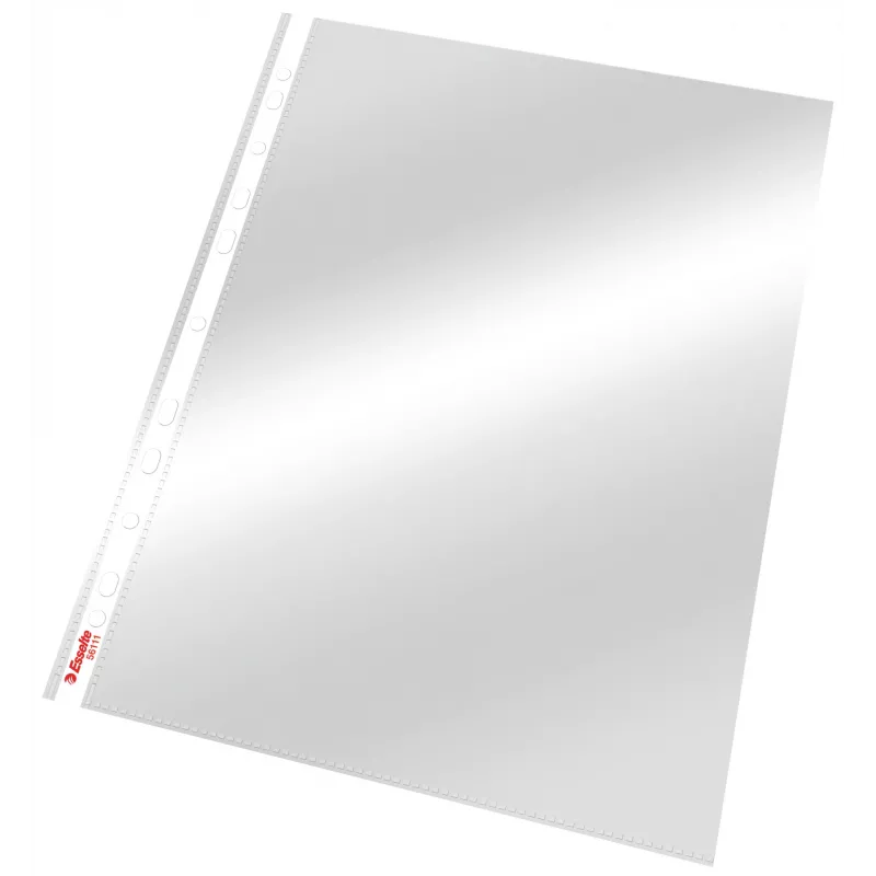 Esselte Pocket 75my A4, 210 x 297 mm (A4), trasparente, polipropilene (PP), verticale, apertura superiore, 0.075 mm
