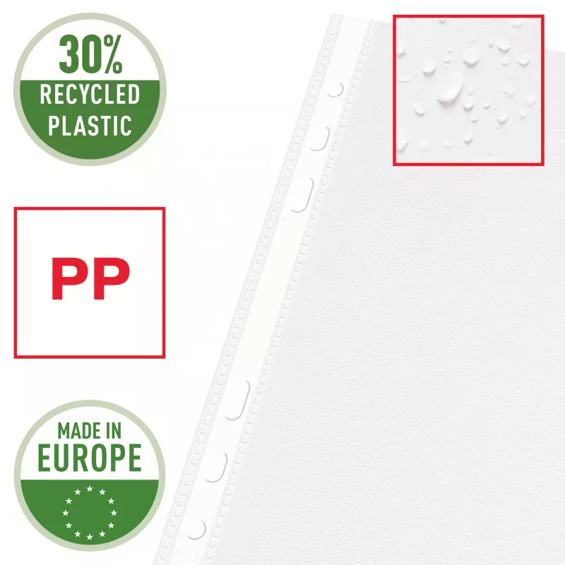 Esselte busta di qualità A5, 30% plastica riciclata (pre-consumo)